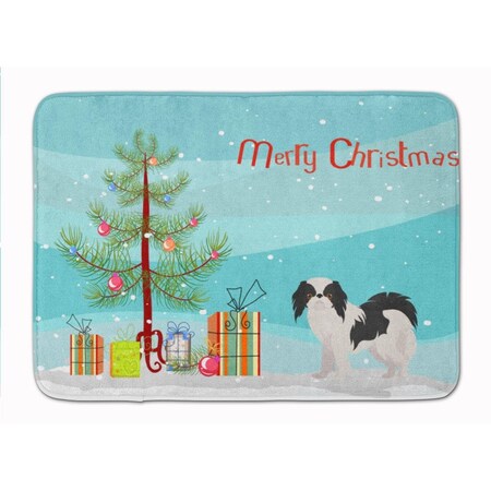 Carolines Treasures Japanese Chin Christmas Tree Machine Washable Memory Foam Mat CK3462RUG